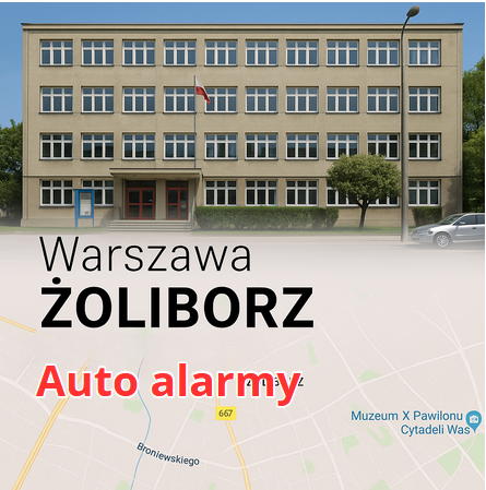 Warszawa Żoliborz autoalarmy